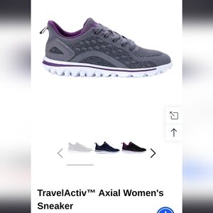 TravelActiv Axial Women's Sneaker - Gray and Purple